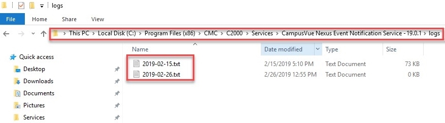 Log files for Workflow Saved Events
